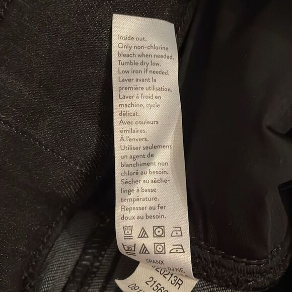 Spanx Black Distressed Pull On Ankle Skinny Jeans Womens Size XL Raw Hem - Picture 10 of 12